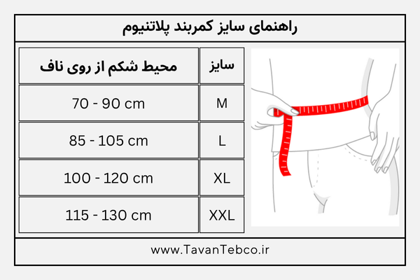راهنمای انتخاب سایز